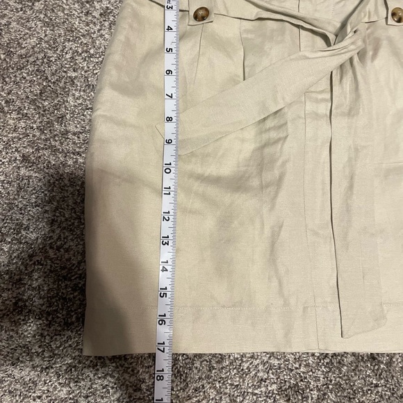 Banana Republic skirt Linen khaki 2 - Picture 3 of 9